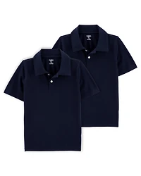 Kid -Pack Pique Uniform Polo Shirts