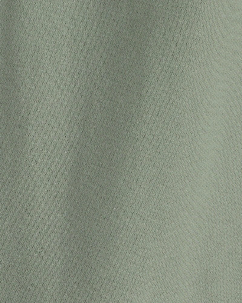 Kids Drawstring Knit Joggers - Green