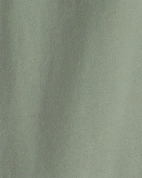 Kids Drawstring Knit Joggers - Green