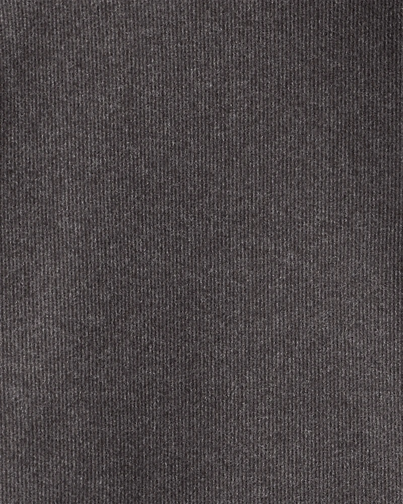 Boys Long-Sleeve Quarter-Zip Pullover Sweatshirt - Black