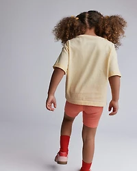 Toddler Rolled Cuff Tee - Yellow