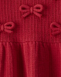 Baby Girl Organic Cotton Sweater Knit Dress