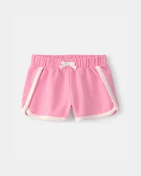 Toddler Girl 2-Piece 'Perfect Match' Active Top & French Terry Shorts Set - Pink