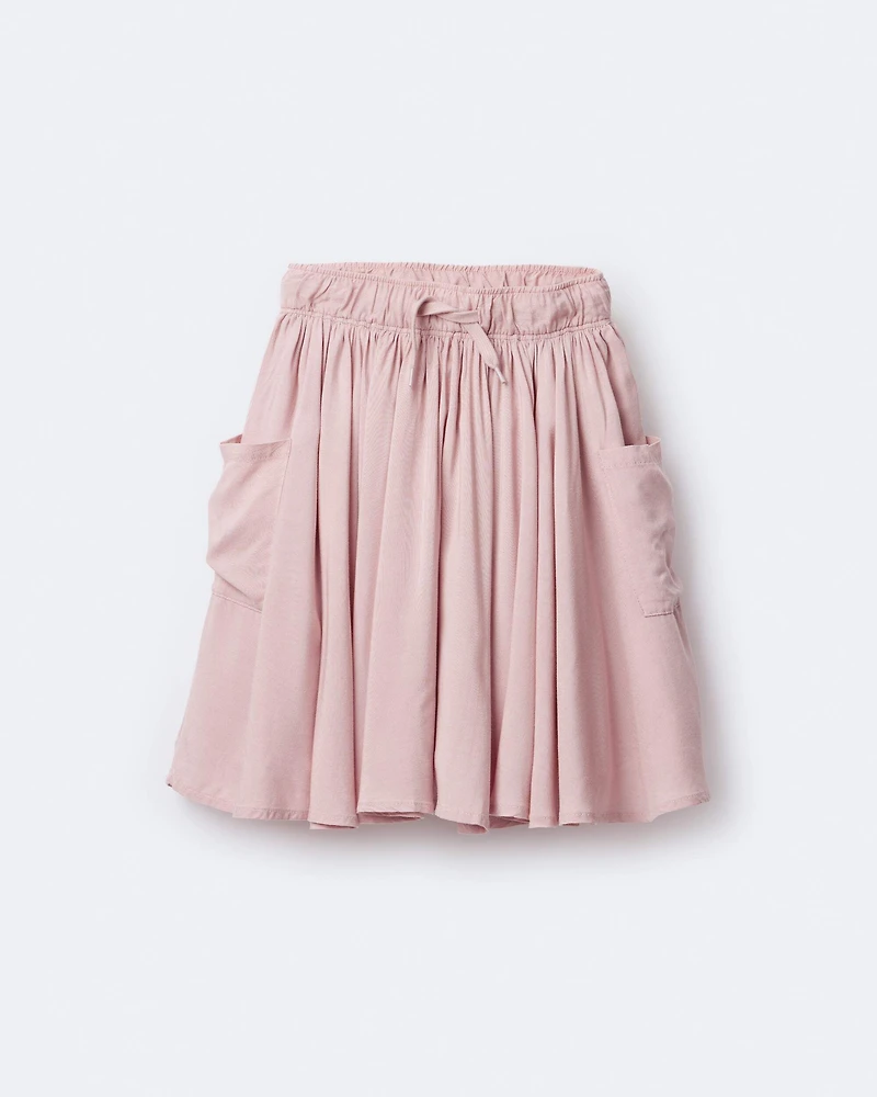 Toddler Girl Avenue Twirl™ Midi Skirt with Otter Pockets - Light Pink