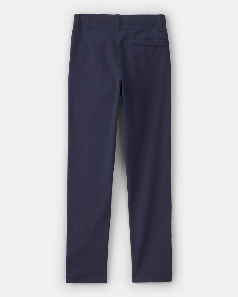 Boys Slim Fit Tapered Chino Pants
