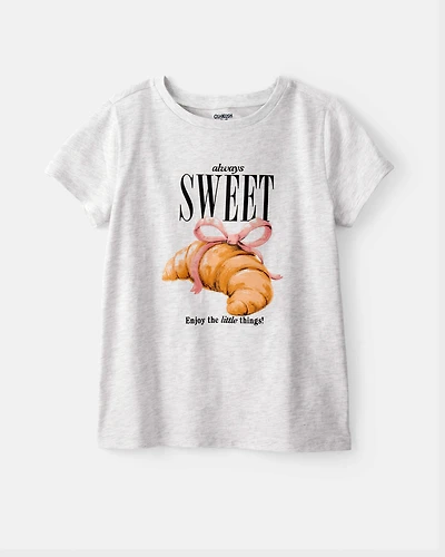 Girls Always Sweet Short-Sleeve Graphic Tee - Grey