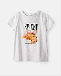 Girls Always Sweet Short-Sleeve Graphic Tee - Grey