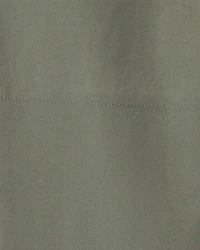 Boys Pull-On Canvas Pants - Olive Green