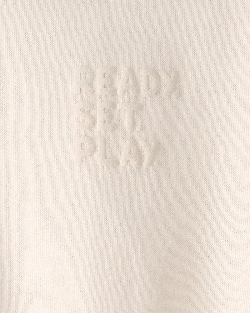 Baby French Terry Pullover Sweatshirt - Ivory