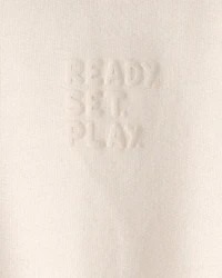 Baby French Terry Pullover Sweatshirt - Ivory