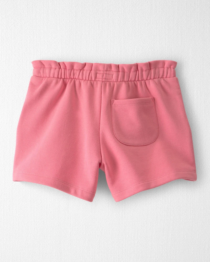 Girls French Terry Shorts Made with Organic Cotton