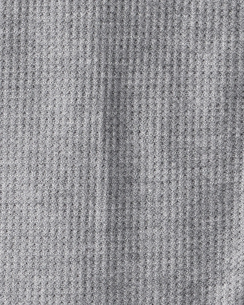 Baby Boy Solid PurelySoft Long-Sleeve 2-Way Zip Sleep & Play Pajamas - Grey