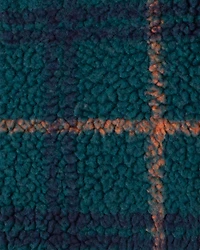 Toddler Boy Plaid Sherpa Zip-Up Jacket - Blue/Green