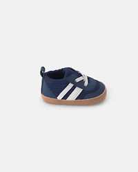 Baby Boy Striped Sneakers - Navy Blue