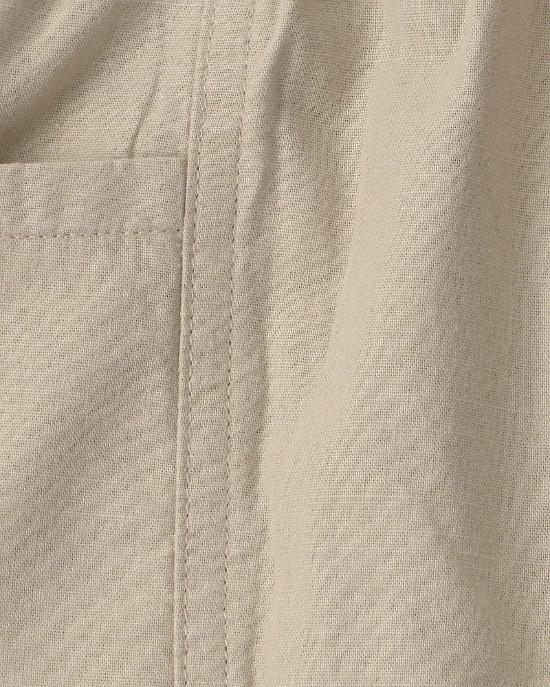 Toddler Boy 2-Piece Top & Short Set Made with Organic Cotton in Red Gingham