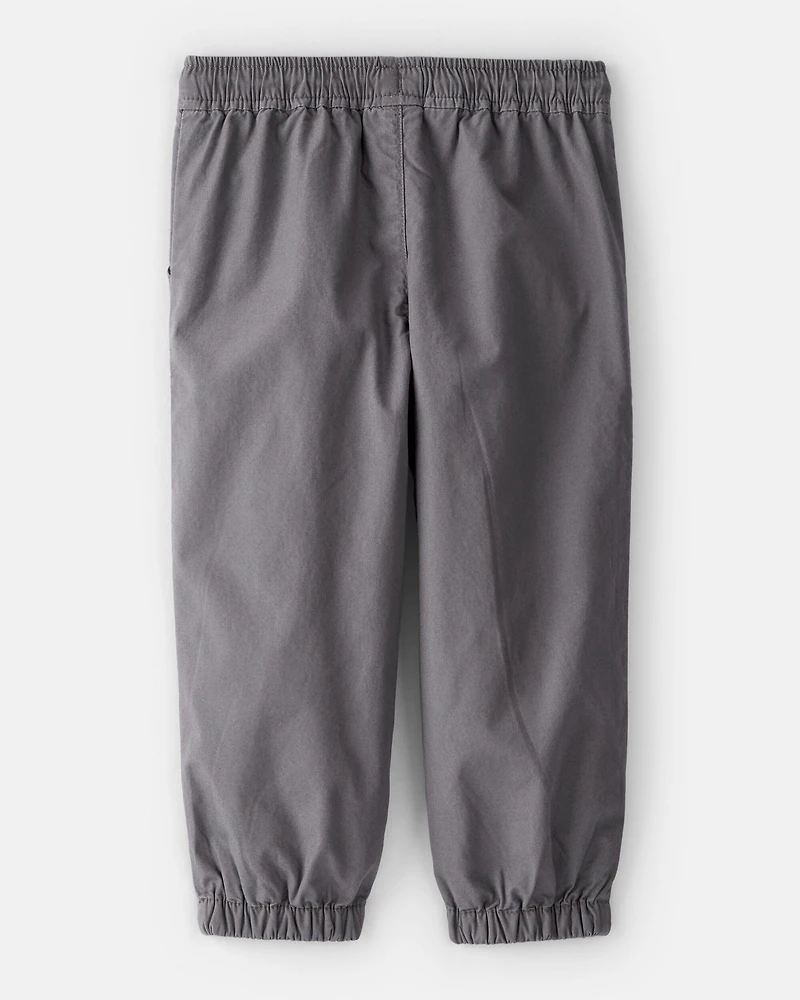 Toddler Boy Lined Joggers - Grey
