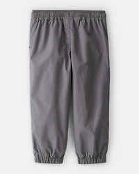 Toddler Boy Lined Joggers - Grey