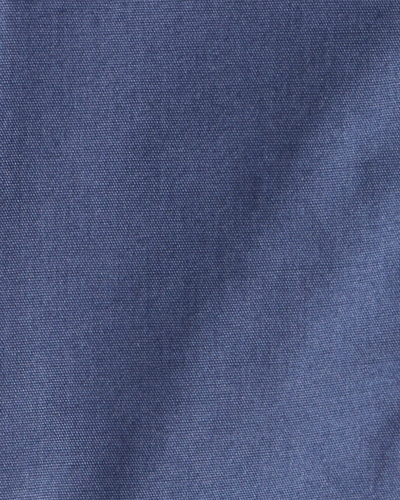 Baby Boy Hooded Flannel Jacket - Navy