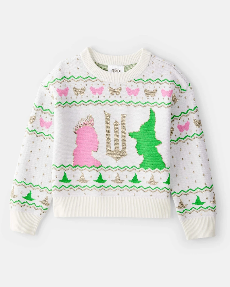 Girls Wicked Long-Sleeve Sweater - Ivory