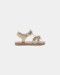 Toddler Girl Metallic Bow Sandals - Gold