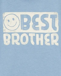 Toddler Boy Best Brother Short-Sleeve Graphic Tee - Blue