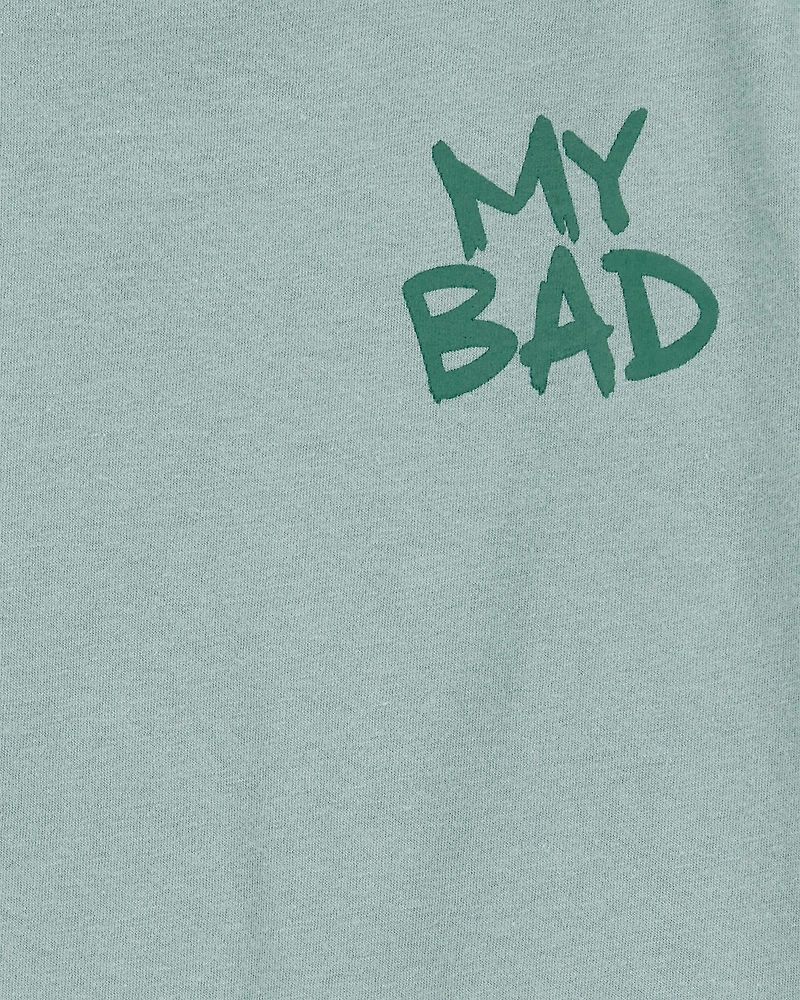 Kid My Bad Short-Sleeve Graphic Tee - Green
