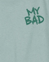 Kid My Bad Short-Sleeve Graphic Tee - Green