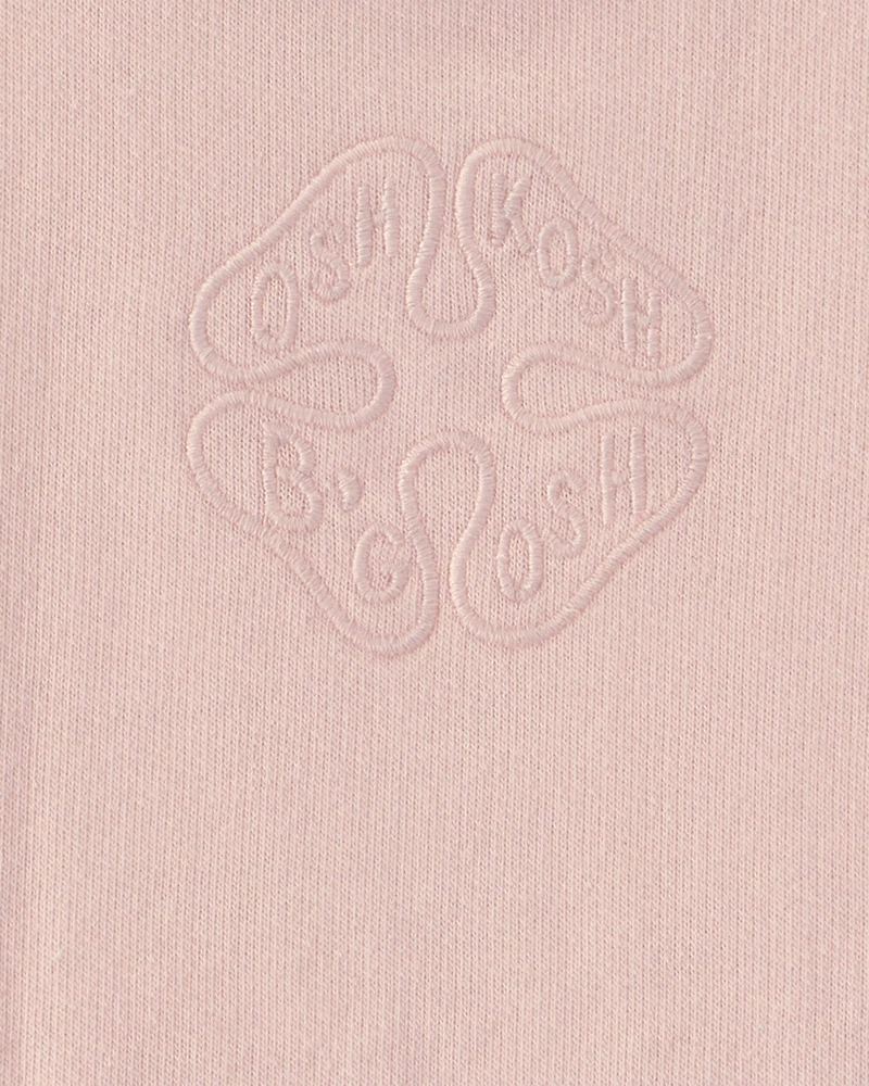 Baby Girl OshKosh Logo French Terry Pullover Sweatshirt - Pink
