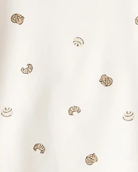Baby Boy Pastry Print Long-Sleeve Tee - Cream