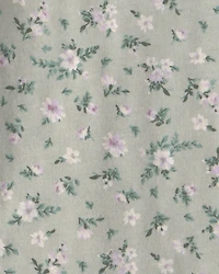 Toddler Girl Floral Puff-Sleeve Top - Green