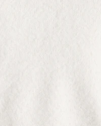 Baby Girl Brushed Sweater - White