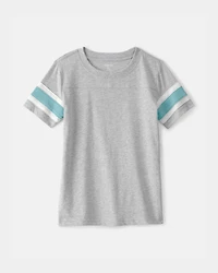Boys Striped Short-Sleeve T-Shirt - Grey