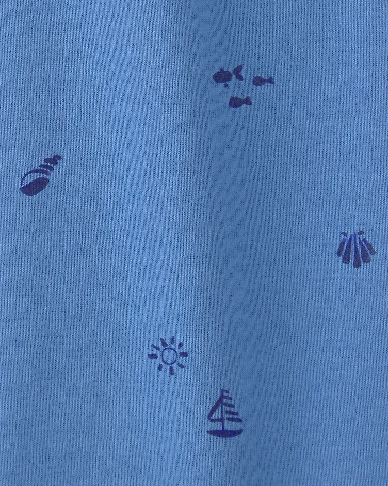 Baby Girl 5-Pack Beach Multipack Bodysuits - Red/White/Blue