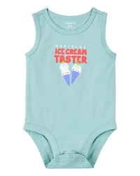 Baby Official Ice Cream Taster Sleeveless Bodysuit