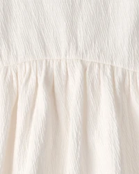Baby Girl 3-Piece Tankini & Cover-up Set - Orange/Ivory