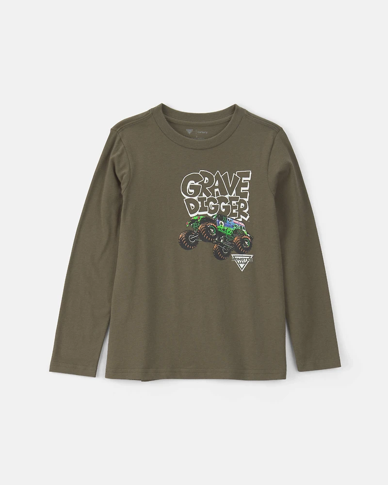 Boys 3-Pack Monster Jam Long-Sleeve Multipack Tops