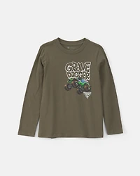 Boys 3-Pack Monster Jam Long-Sleeve Multipack Tops