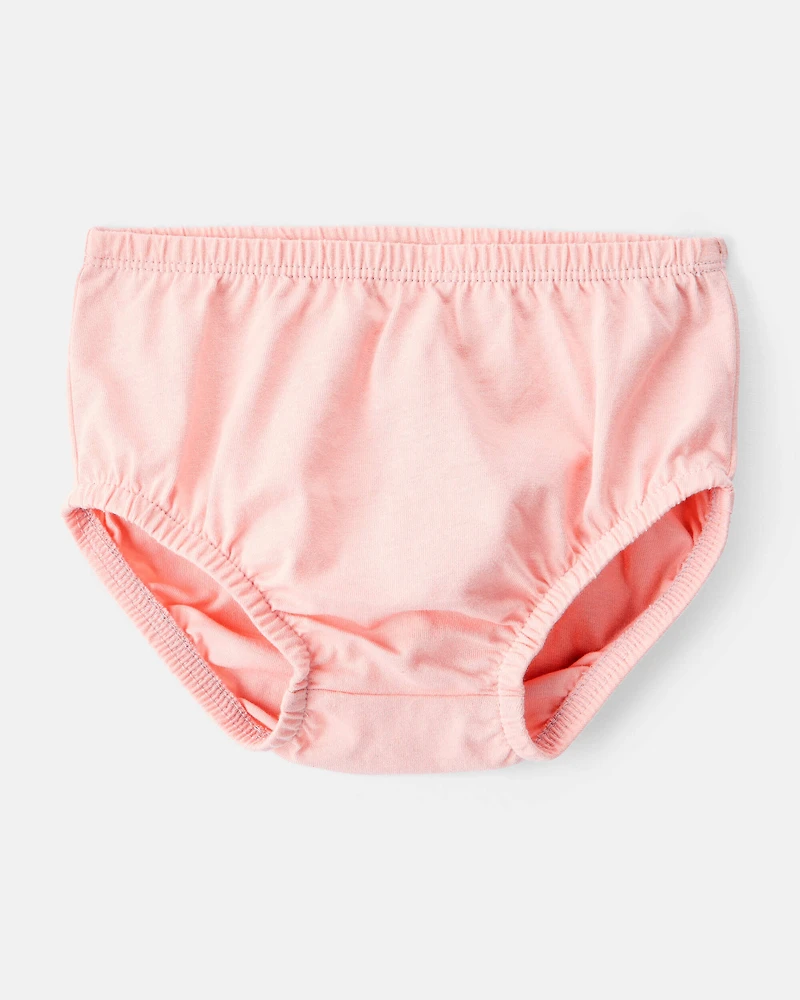 Baby Girl Art Print Collared Long-Sleeve Dress - Pink