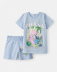 Girls 2-Piece Stitch Outfit Set