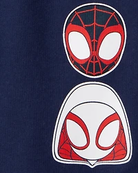 Toddler Boy 2-Piece Spider-Man Outfit Set - Navy/Blue