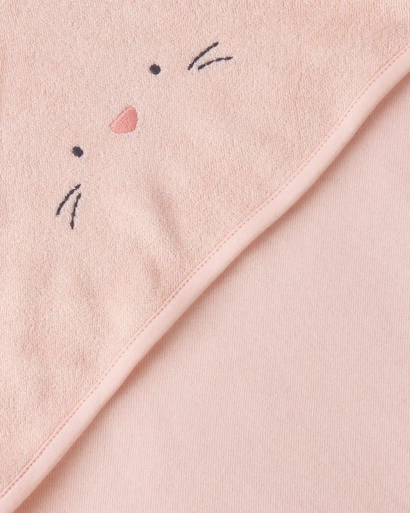 Baby Girl 2-Pack Bunny Terry Towels - Pink