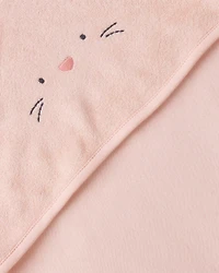 Baby Girl 2-Pack Bunny Terry Towels - Pink
