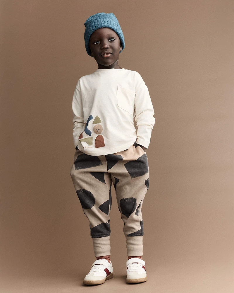 Toddler City Park™ Jogger Pant with Shapes - Khaki