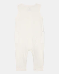 Baby 2-Piece Jumpsuit & Sock Set - Ivory