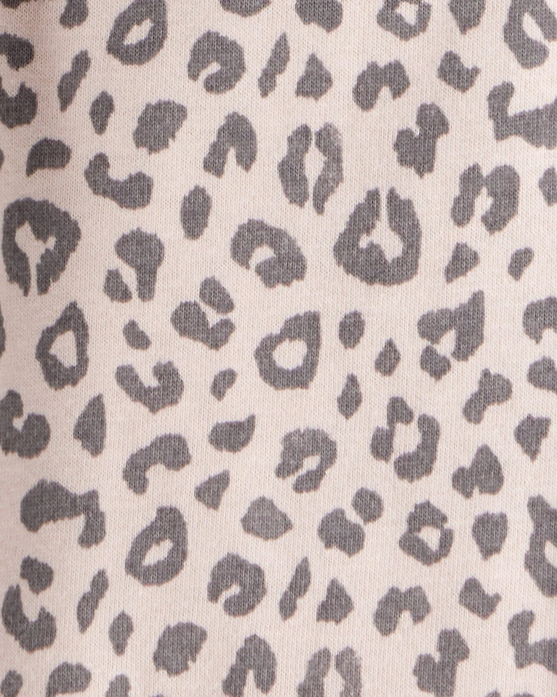 Baby Girl 2-Piece Long-Sleeve Bodysuit & Pull-On Leopard Pants