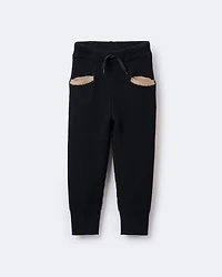 Toddler Sweater Jogger Pant - Black