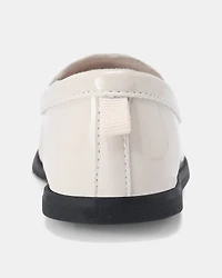 Toddler Girl Heart Dress Shoes - Cream