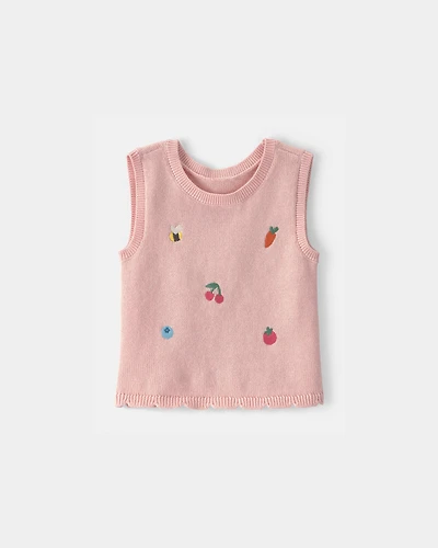 Baby Girl Summer Icon Tank Top - Pink