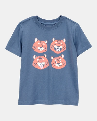 Toddler Tiger Short-Sleeve Graphic Tee - Blue