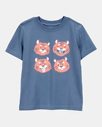 Toddler Tiger Short-Sleeve Graphic Tee - Blue
